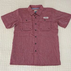 Boys CrimsonRed Short Sleeve Shirt